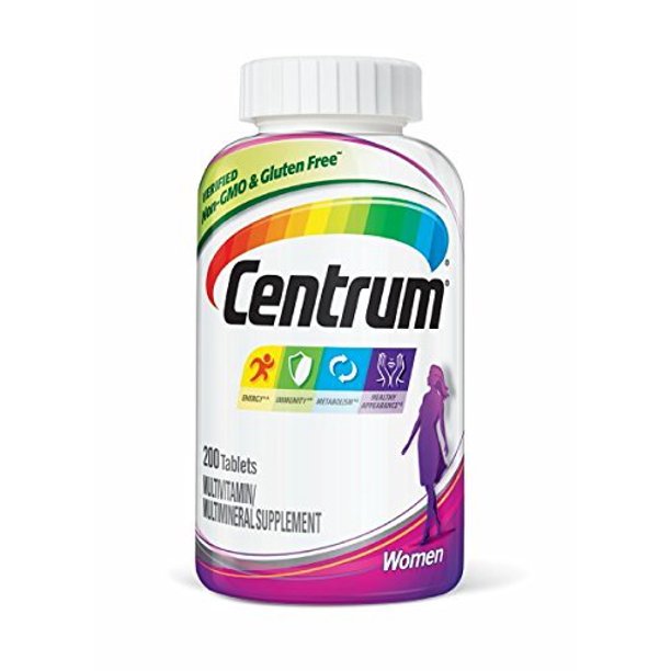 Centrum Women (200 Count) Multivitamin / Multimineral Supplement Tablet
