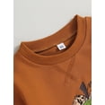 thumbnail image 5 of Liacowi Little Boys Girls 2PCS Halloween Sweatshirt Long Sleeve Round Neck Pumpkin Print Pullover 1T 2T  3T 4T 5T 6T Toddler Kids Autumn Winter Clothes, 5 of 8