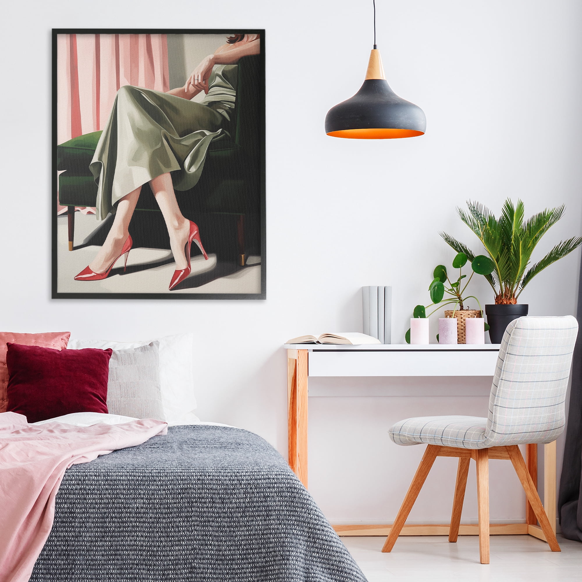Stupell Industries Waiting For The Guests Black Framed Giclee Art, design by Andreas Magnusson