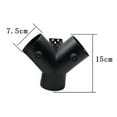 thumbnail image 4 of Conector de escape de conducto de ventilación de aire con conector de tubería de válvula reguladora doble para Forma Y de 75 mm, 4 of 9