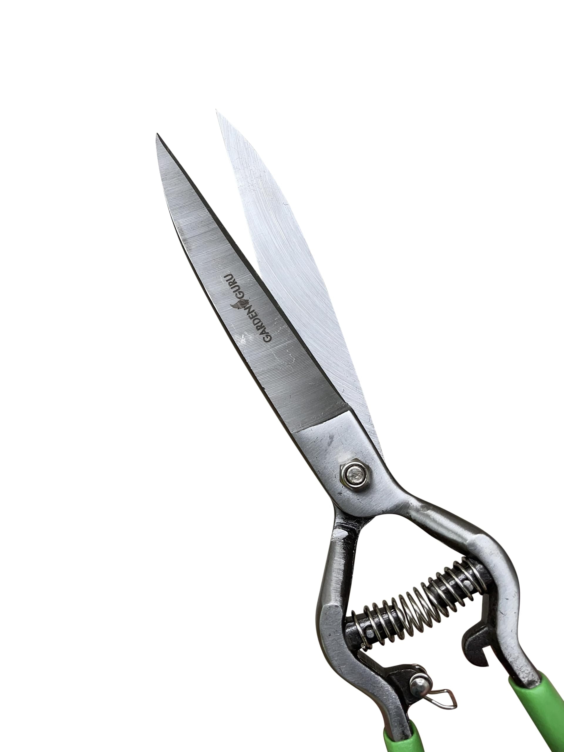 Garden Guru Hand Grass Clipper Scissors – Heavy-Duty Forged Steel Grass Shears with Comfort Grip Handles – Precision Lawn Edging, Shrub & Flower Trimming, Garden & Landscape Pruning Tool