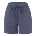 thumbnail image 4 of Durtebeua Workout Elastic Summer Short with Hidden Pockets Shorts for Women Elastic High Waist, 4 of 5