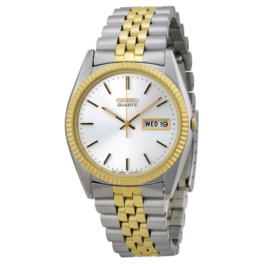 Seiko Men's Day/Date Dress Two-tone Stainless Steel Watch SGF204 -  