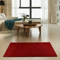 thumbnail image 2 of Furnishmyplace Modern Plush Solid Color Rug - Pet Friendly, Made in USA, Red Area Rugs 5' x 8', 2 of 11