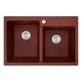 thumbnail image 6 of Ruvati RVG1331RS 33 x 22 inch epiGranite Kitchen Sink - Carnelian Red, 6 of 6