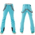 thumbnail image 2 of HOTIAN Women's Insulated Waterproof Snow Bib Pants Adjustable Suspenders, Blue, 2 of 6