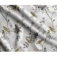 thumbnail image 1 of Soimoi Bird & Flowers Printed, Poly Canvas Fabric, Decor Sewing Fabric by The Yard 56 Inch Wide,Decorative Fabric for Curtains Tote Bags, Gray & Yellow, 1 of 1