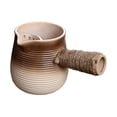 thumbnail image 2 of Tetera de cerámica de 580ml con filtro de té, tetera de hojas sueltas con mango en cuerda para hervir agua caliente para acampar, casa de té , estilo Estilo C, 2 of 8