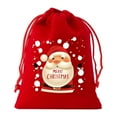 thumbnail image 6 of Personalized Christmas Santa Sack With Custom Name – Extra Large Red Cotton Gift Bag 5.5in x 4in (5PCS) by&nbsp;posdfud, 6 of 8