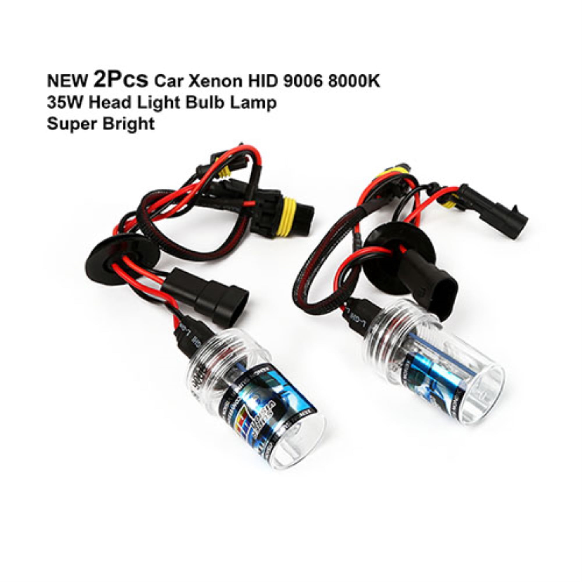 2 pcs Car Xenon Super Vision HID 9006 8000K 35W Headlight Lamp Replacement  Light