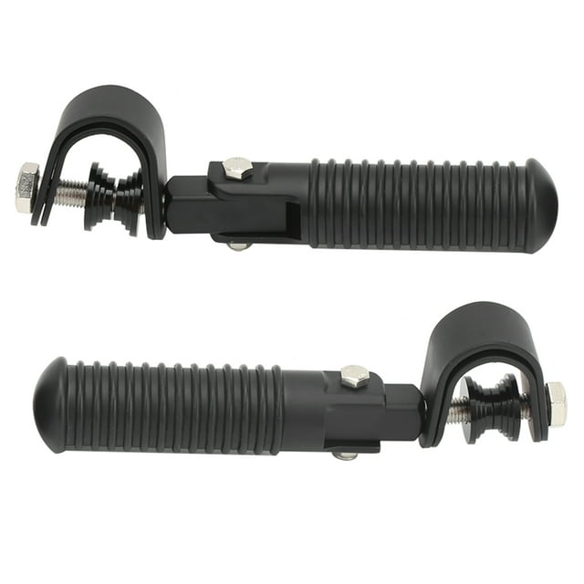 Pair of Motorbike Footrests, Footrest Mounts For Motorbike Accessories Threaded Stud Mounts Fit Custom Frame Labels