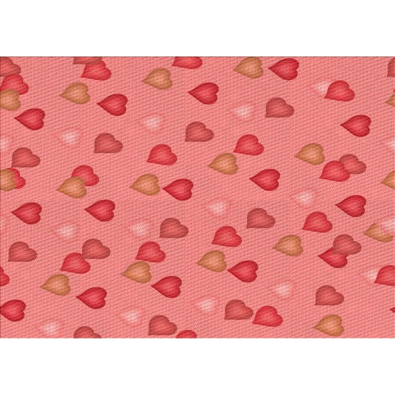 Ahgly Company Indoor Rectangle Patterned Ruby Red Area Rugs, 8' x 10'