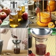thumbnail image 4 of Canning Funnel For Wide Mouth Opening, Stainless Steel Funnel Set With Ergonomic Handles For Secure Grip, Polished Surface Resistant To Scratches, High-Quality Stainless Steel For, 4 of 5