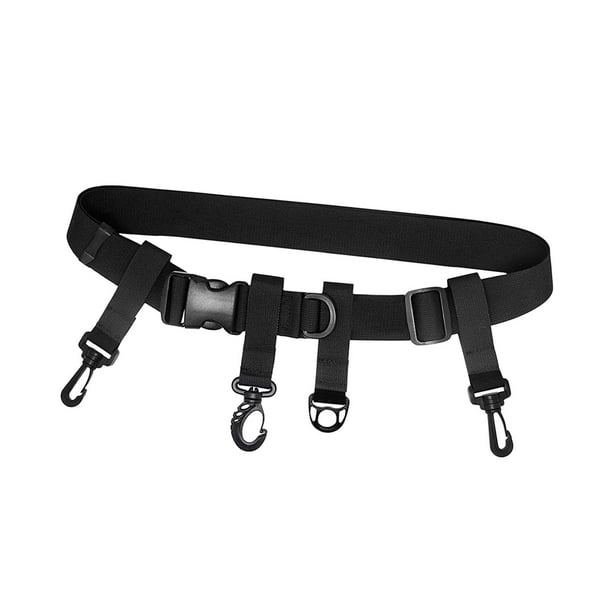 Adjustable Fishing Wading Belt for Fly Fishing Quick Release Buckle with  Swivel Hooks, D Rings Nylon Webbing Material Comfortable Accessory