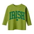 thumbnail image 3 of WOYY Big Girls St. Patrick's Day T-Shirt 3/4 Sleeve Crewneck T Shirt Top, Sizes 10-11, 3 of 3