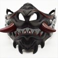 thumbnail image 3 of Máscara Japonesa de Media Cara, Máscara de para Halloween, Máscara de Samurái de Juguete, Accesorios para Fiestas de Mascaradas., 3 of 5