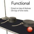 thumbnail image 2 of Resilia - Black Plastic Floor Runner/Protector - Embossed Wide Rib Pattern, (27 Inches Wide x 6 Feet Long), 2 of 9