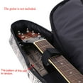 thumbnail image 4 of 41-Inch Acoustic Folk Guitar Gig Bag - 600D Water-Resistant Oxford Cloth with Newspaper Style, Padded Straps, and Double Stitching, 4 of 7