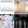 thumbnail image 4 of Efavormart Set Of 5 | Clear Acrylic Cylinder Plinth Display Box Stands, Pillar Pedestal Props With Hanging Hooks, 4 of 10