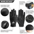 thumbnail image 2 of Horse Riding Gloves Equestrian Women Mesh Breathable Lightweight Color Pair, Ladys Comfortable Grip for Summer, 2 of 7
