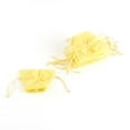 thumbnail image 2 of Weddingstar Lemon Yellow Organza Drawstring Favor Bags with Bow (12), 2 of 2
