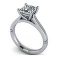 thumbnail image 2 of 2.00 Ct Solitaire Princess Diamond Wedding Rings for Women Solid 14K White Gold, 2 of 7