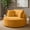 Yellow, variant on Chalantevo 53.5" Modern Round Corduroy Chaise Lounges with Pillows, Boneless Foam Accent Lounge Chair