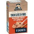 thumbnail image 1 of Quaker High Fibre Raisins & Spice Instant Oatmeal, 1 of 14