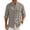Gray, variant on GrmtClth Mandarin Collar Shirts for Men, Roll Tab Long Sleeve Front Pleated Relax Fit Daily Leisure Tops Light Blue 2XL