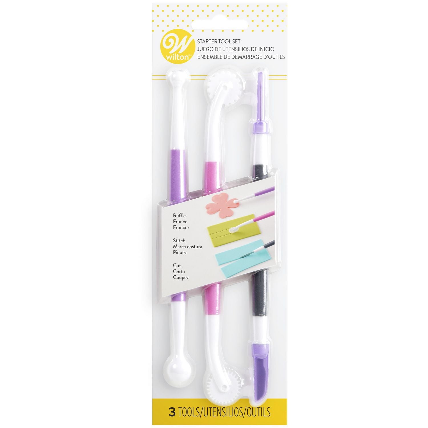 Ensemble de 3 outils pour pâte à sucre et pastillage Wilton