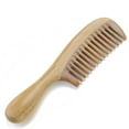 thumbnail image 4 of Onedor Handmade 100% Natural Green Sandalwood Hair Combs - Anti-Static Sandalwood Scent Natural Hair Detangler Wooden Comb (Wide Tooth), 4 of 8
