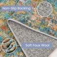 thumbnail image 5 of Roomisland 2'x6' Runner Rug, Washable Non Slip Low Profile Rug with Rubber Backing for Kitchen, Entryway, Hallway, 5 of 8