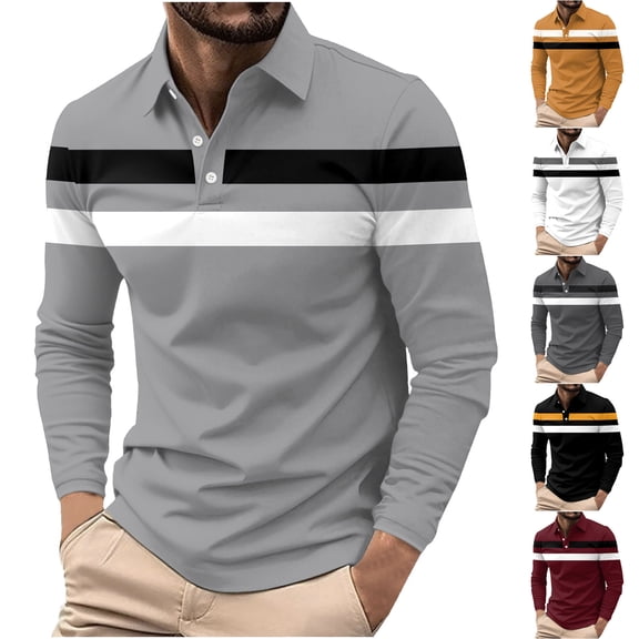 Men's Casual Long Sleeve Printed Short Sleeve Collar Polyester Top Shirt - Button Down Style For Daily | Zenithor,Black L