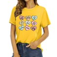 thumbnail image 1 of LUOGENLI T-shirts pour Femmes Imprimé Saint-Patrick Décontracté Manches Courtes T-shirts Graphiques pour Femmes Jaune m, 1 of 1