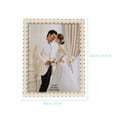 thumbnail image 2 of Pearl Picture Frame Wedding Desktop Photo Frame Tabletop Photo Display Frame, 2 of 7