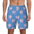 thumbnail image 3 of Uemuo Cute Poodle Dog Pattern Mens Swim Trunks Quick Dry Board Shorts with Mesh Lining, Stretch Beach Shorts Quick Dry No-Chafing Board Shorts-Large, 3 of 9