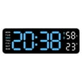thumbnail image 1 of Ohufall LED Digital Alarm Clock Multifunction Temp Jump Second Countdown Bedside Clock Battery Clock For Bedroom Decor, 1 of 3