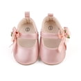 thumbnail image 5 of Yoyauz Baby Girl Mary Jane Shoes Anti Slip Rubber Sole Ballet Slippers Princess Dress Wedding Shoes Newborn Kids Shoes Toddler Shoes（0-12 Month）, 5 of 9