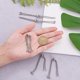 thumbnail image 4 of 10 pulseras deslizantes ajustables de 23 cm, de acero inoxidable 304, con extremos de bola., 4 of 8