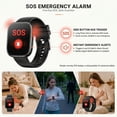 thumbnail image 2 of Smart Watch fits for Android and iPhone Devices, Smartwatch for Women Men 1.88" HD Fitness Tracker with 100+ Sports Mode, Bluetooth Call, IP68 Waterproof for Gift Black, 2 of 7