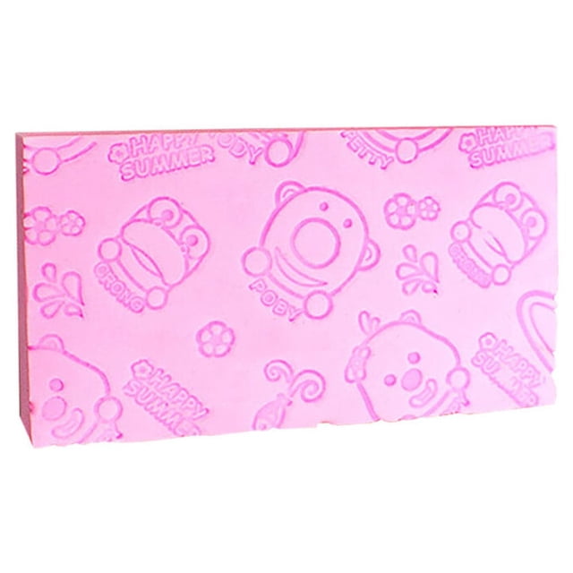 Bath Sponge PVA Body Exfoliating Sponge Dead Skin Dead Skin Removing Handheld Shower Massager, Pink