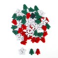thumbnail image 1 of 50 Uds. Botones de Navidad de madera copo de nieve árbol de Navidad botones de costura para ropa de chico Scrapbooking DIY artesanía decoración de Año Nuevo, 1 of 4