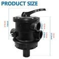thumbnail image 2 of CSYANXING Replacement Top Mount Multiport Valve for Pool Sand Filters 1.5 Inch for Hayward and Blue Wave Filters, 2 of 10