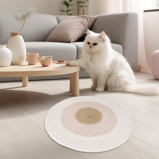 Alfombrilla rascadora para gatos, alfombrilla para rascar gatos, de molienda para gatos grandes, medianos y pequeños, almohadilla para rascar p Marrón