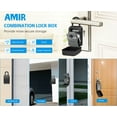 thumbnail image 2 of Key Lock Box, AMIR Key Safe Box with Emergency Key Removable Hook Extra Large Key Box for Home Car Warehouse Basement Garage, 2 of 10