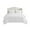 White, variant on Gracie Mills Hydra Comforter Set 3 Piece Stripe Ruched Soft White GRACE-15836