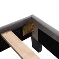 thumbnail image 4 of Queen Size Velvet Upholstered Platform Bed, Box Spring Needed - Gray, 4 of 14