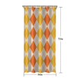 thumbnail image 5 of Orange Yellow Checkerboard Checkered Pattern Shower Curtain 36"x72" ,Bathroom Decorative Shower Curtains Set with 12 Hooks,Modern Waterproof Washable Shower Curtain, 5 of 6