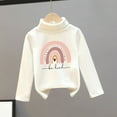 thumbnail image 3 of Iyufng Girls Sweatshirts,Fleece Graphic Cotton Crewneck Pullover Sweatshirt for Girls,Children's Small and Medium-sized Plush Thick Printed High Neck Fashion Tops,Teen Girls Pullover Tops, 3 of 3