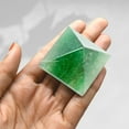 thumbnail image 3 of Green Strawberry Quartz Pyramid Crystal Healing Stones - 1.5" Pyramid, 3 of 5